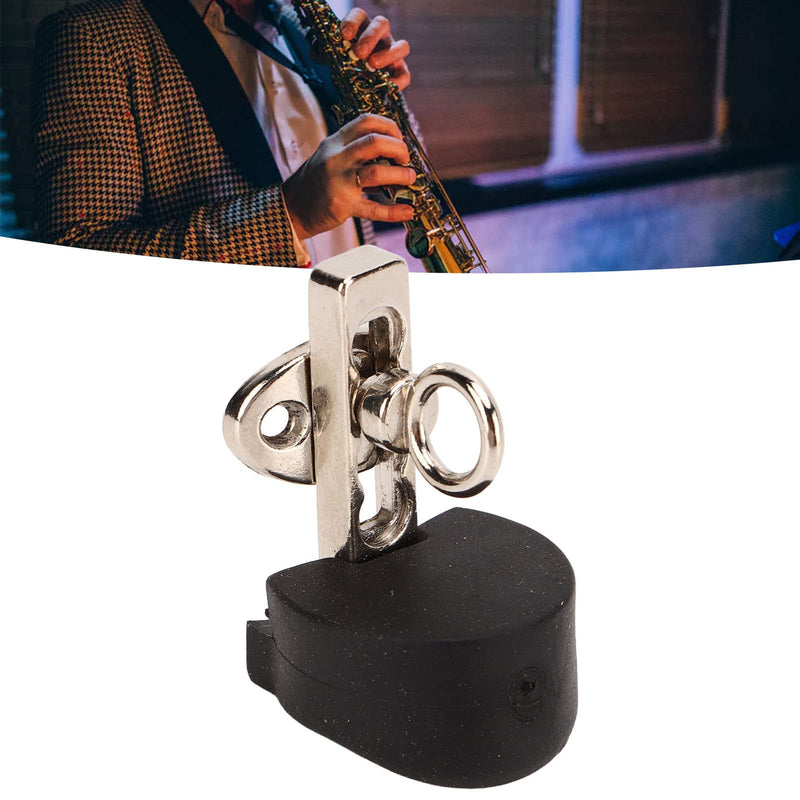 Clarinet Thumb Finger Rest, Adjustable Stainless Steel Suspension Strap Clarinet Oboe Thumb Cushion Thumb Rest, Black Tube Finger Rest with Rubber CushionPercussion accessories