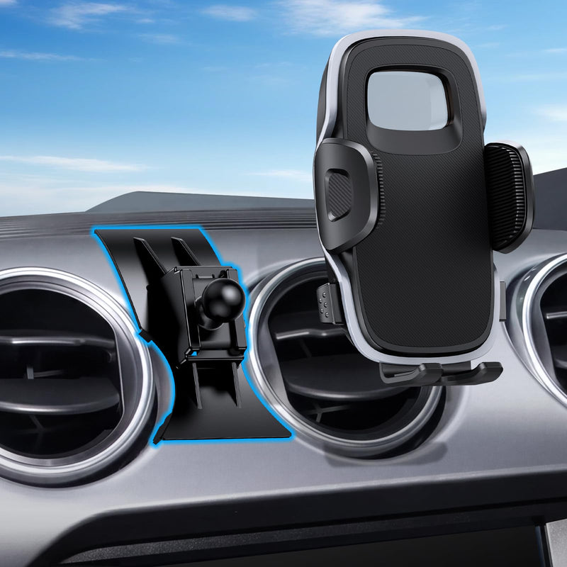 ELOHEI Custom Fit Phone Mount for Ford Mustang with Custom Base | Car Phone Holder for Ford Mustang 2015 2016 2017 2018 2019 2020 2021 Car Accessories HE05