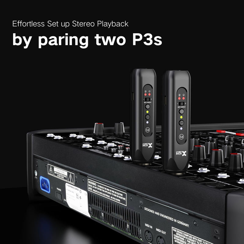Xvive P3 XLR Bluetooth Receiver, High-Fidelity Wireless Bluetooth Adapter for Speakers, PA Systems, Mixers, DJ Equipment