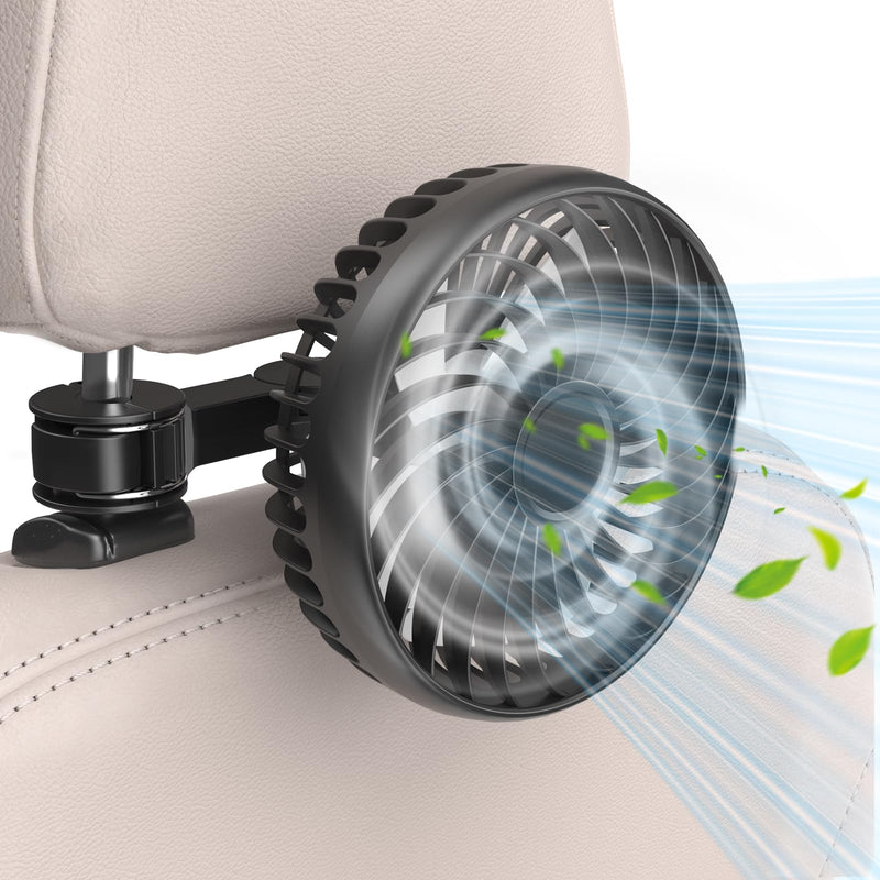 Hayousui Dual Head Car Fan and USB Car Fans for Backseat