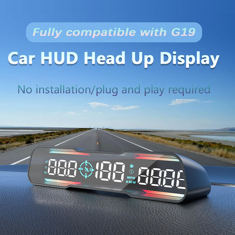 Digital GPS Speedometer,heads up display for cars,HD diapaly with MPH SpeedFatigued Driving Alert Overspeed Alarm, USB Cable Plug & Play for All Vehicle