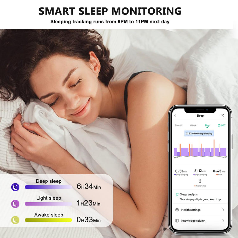 Smart Health Ring for Women Men Fitness Tracke IP68 Waterproof Fitness Ring with Heart Rate/Blood Pressure/Blood Oxygen/Sleep Tracker/Step/Calories for iOS and Android,No Subscription Fee,Silver 14
