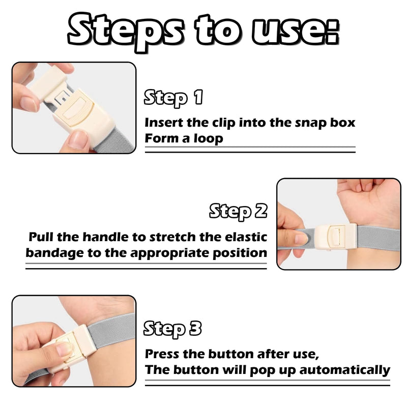 Pack of 10 Storage Hose, Blood Collection, Vein Congestion Tube, Tourniquet with Buckle, Tourniquet with Unique Closure System for Doctors, Sanitary, Camping, Outdoor