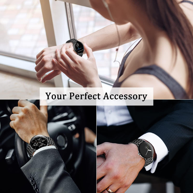 Titanium Band for Google Pixel Watch 5/4/3/2/1 45mm 41mm Men | Metal Strap for Pixel Watch 45mm 41mm |40% Lighter than Steel,Hypoallergenic,Durable,Fit Wrist 6"-8,6"| Business,Sport sliver Pixel watch 5/4/3/2/1 41mm