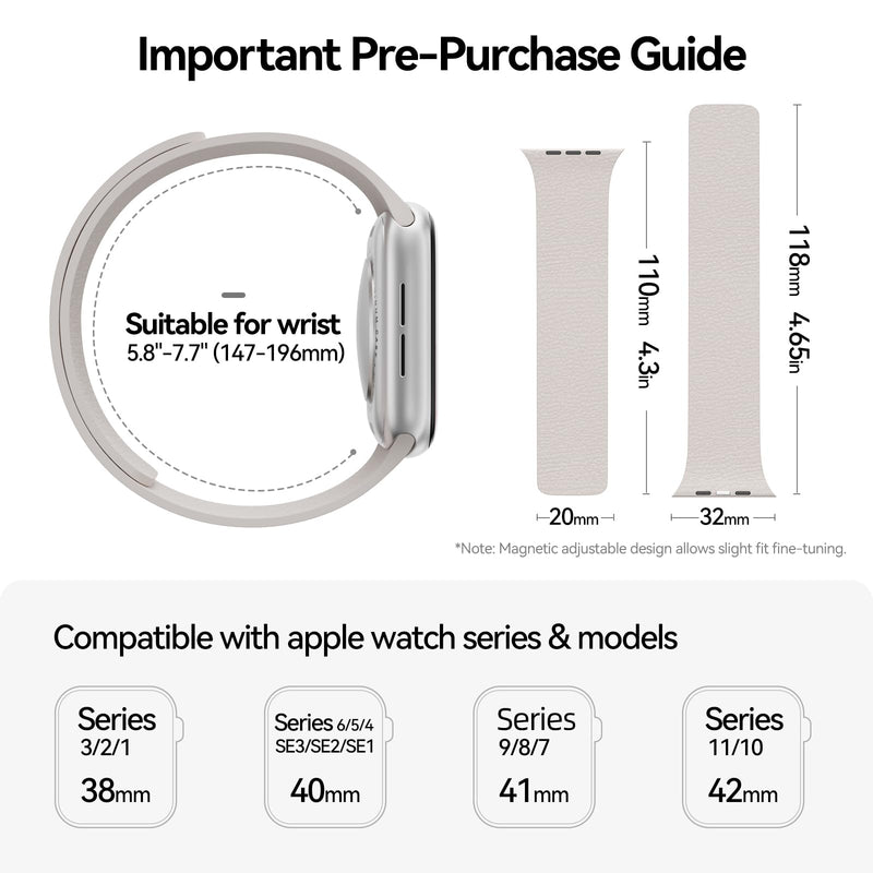 X-it 2 Pack Textured Magnetic Apple Watch Bands, Interchangeable Mix & Match Straps for Men Women - Compatible with iWatch Ultra 3 / 2 / Ultra, Series 11 10 9 8 7 6 5 4 3 2 1 / SE, Silicone iwatch Band for 49mm 46mm 45mm 44mm 42mm 41mm 40mm 38mm