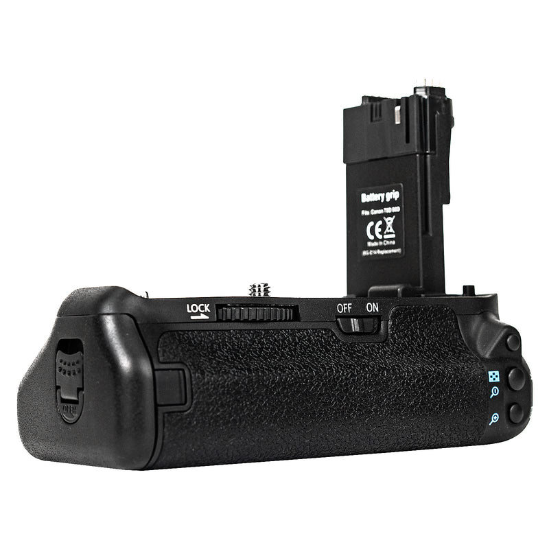 [AUSTRALIA] - BG-E14 Battery Grip for Canon EOS 70D/80D/90D DSLR Camera,Which Can Be Bsed with Replace 2 Canon E6 or 6 AA Rechargeable Lithium-ion Batteries. 
