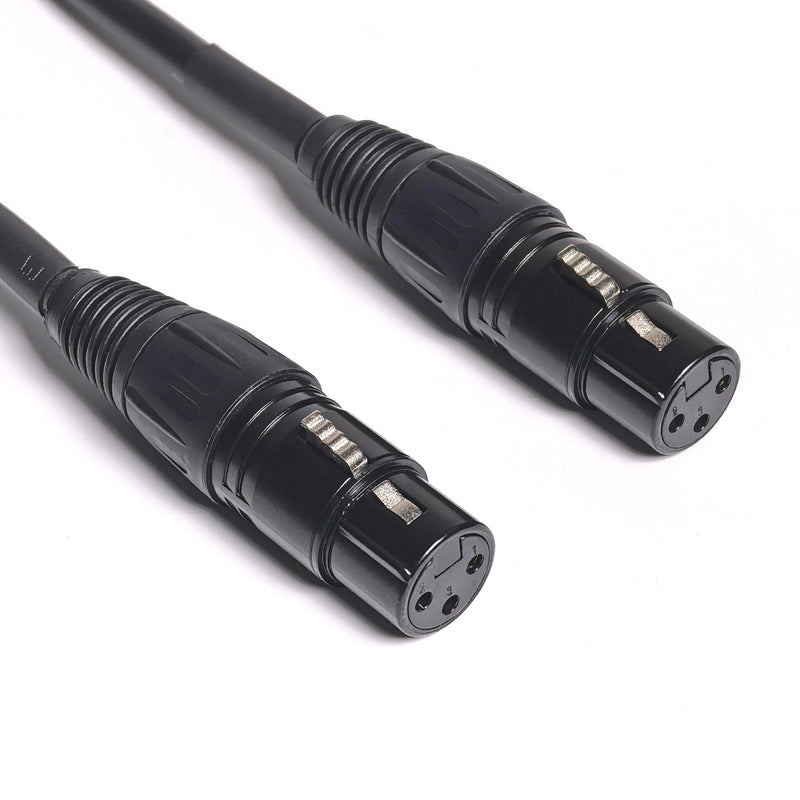 XLR Cable XLR Adapter Cable XLR to XLR Microphone Cable, 3-Pin Female to 3-pin Male Balanced Shielded XLR Cable (6in) 6in