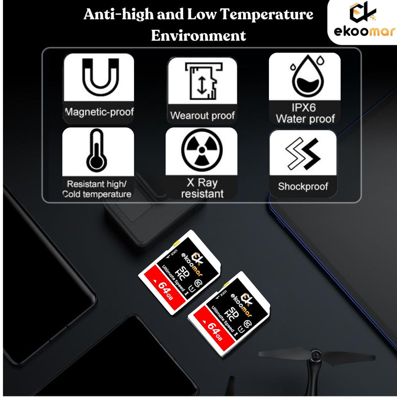 [AUSTRALIA] - Card - Class 10, High-Speed Memory Card with 100MB/s for Digital Camera, Dash Cam, & Video Recording | Durable & Reliable Storage for Memories, Camera Card 64GB (Pack of 1) 64GB (Pack of 1) 