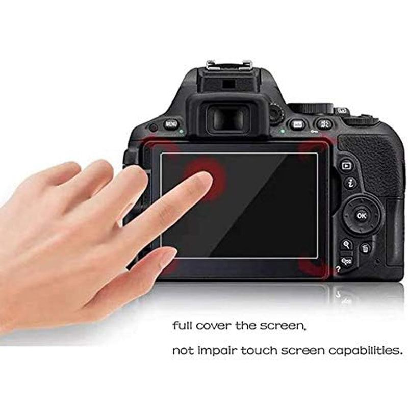 PCTC Screen Protector Compatible for Sony alpha A6600 A6100 A6400 A6000 A6300 A5000 Nex-7 NEX-6 NEX-5, [3 Pack] 0.3mm 9H Hardness Tempered Glass