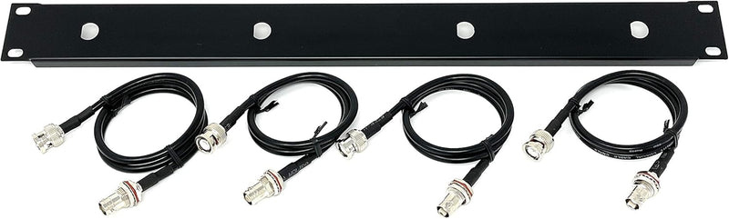 Front Mount Antenna Rack Kit BNC to BNC for Shure Wireless w/4 Cables