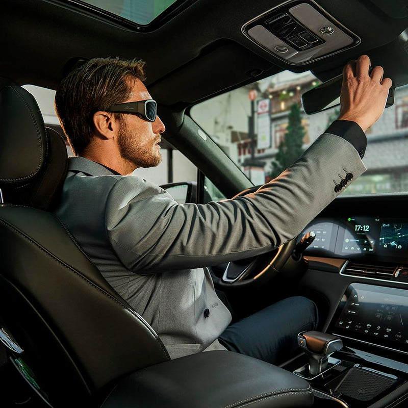 OhO sunshine Bluetooth Audio Sunglasses, Lightweight Open Ear Sport Glasses, 10H Playtime,Water Resistant with Voice Control Black Lens