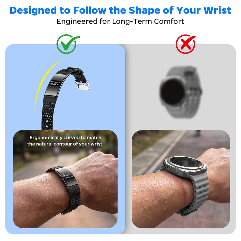 Smart Fitness Tracker Bracelet for Women & Men with Sleep Monitoring | 24/7 Heart Rate & Blood Oxygen Monitor, Activity Tracker with 7-Day Battery, Step Counter, Fitness Watch for Android & iPhone
