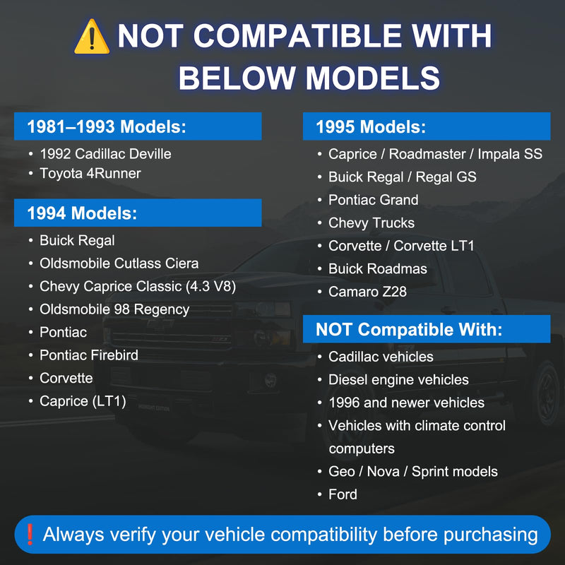 [AUSTRALIA] - JOPLAY OBD1 Scanner and Code Reader ONLY Compatible with GM 1982-1995 Vehicles, ECM ABS Diagnostic Scan Tool with Instructions in English, Spanish, and French (Blue) Blue 