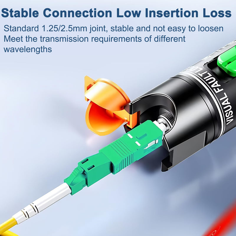 Fibre Optic Adapter LC/APC to SC/APC, Fibre Optic Coupling Singlemode Simplex 9/125µm, Hybrid Fibre Extension Cable Converter for Reliable Interface Conversion, OTDR, VFL etc.