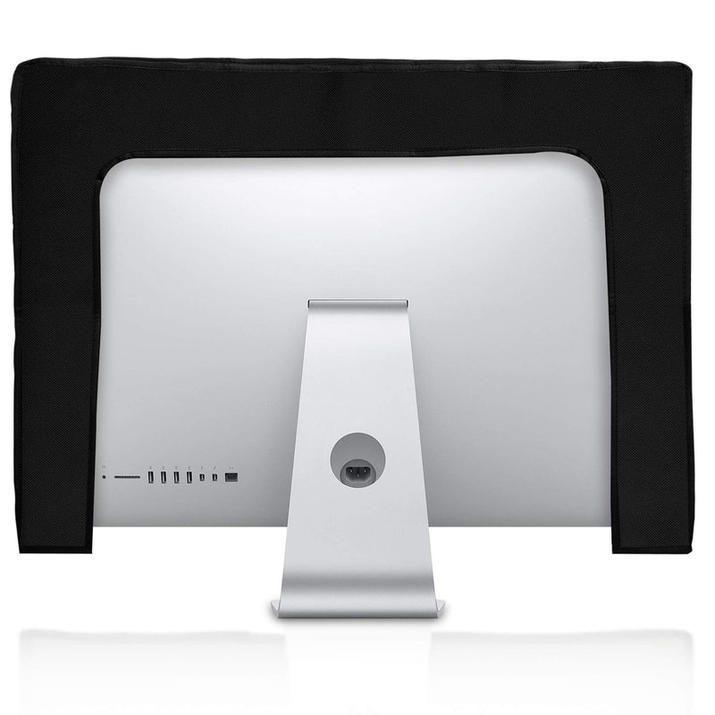 kwmobile Computer Monitor Cover Compatible with 27-28" Monitor - Travel & Explore White/Black Travel & Explore 02-01