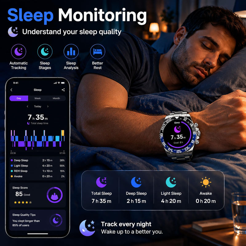 findtime Smart Watch for Android Phones Answer Make Calls SMS Reminder Smartwatch Compatible iPhone Bluetooth Stainless Steel Fitness Watch Men Smart Watches for Men Reloj Inteligente black gold