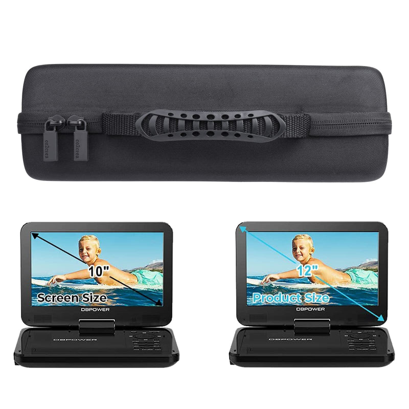 co2CREA Hard Case Replacement for DBPOWER 11.5" 12" Portable DVD Player Black
