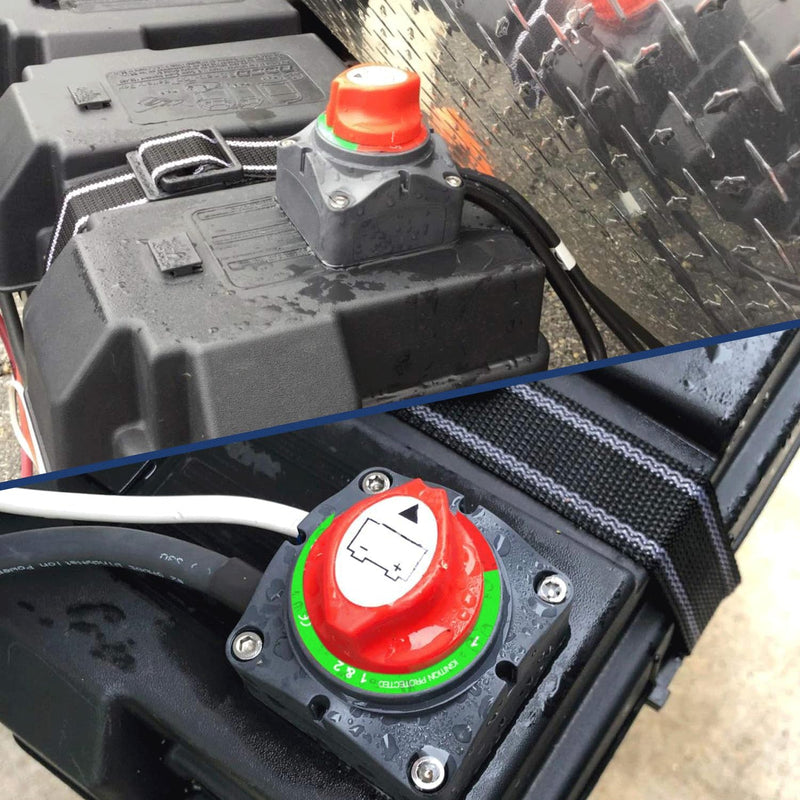 [AUSTRALIA] - Nilight Battery Switch 1-2-Both-Off 12V 24V 48V 600A High Current Heavy Duty Battery Power Cut Master Switch Disconnect Isolator for Truck Vehicle Trailer RV Marine Boat Yacht 1-2-Both-Off Switch 600A 