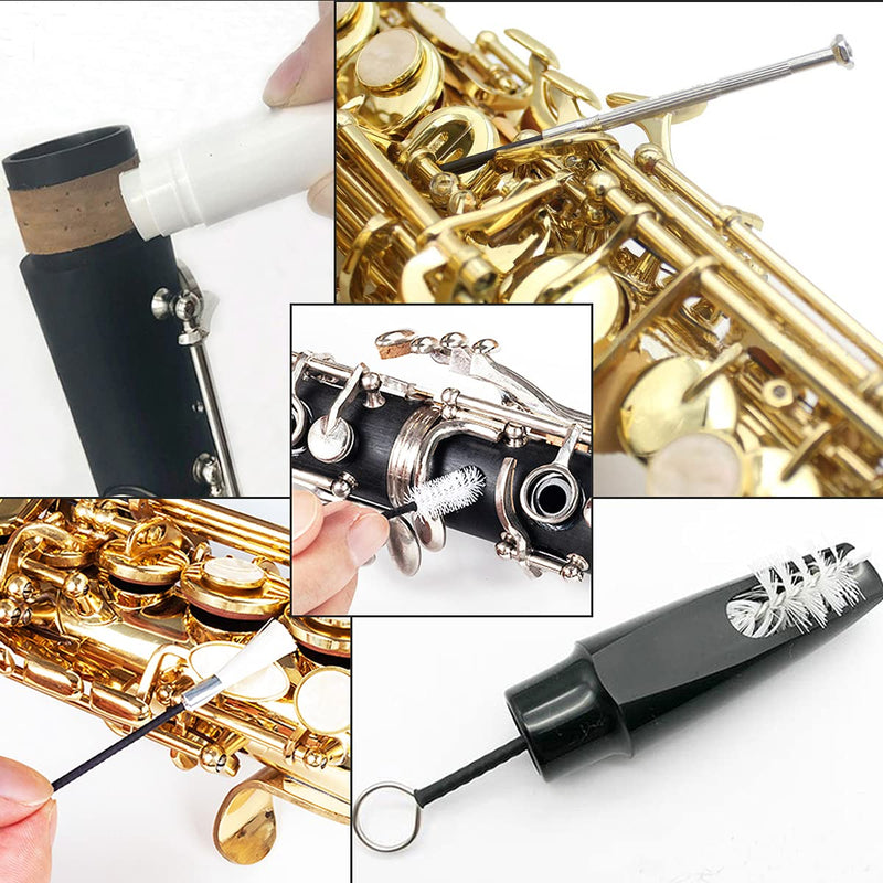 10 Pcs Flute Cotton Cleaning Brush Kit