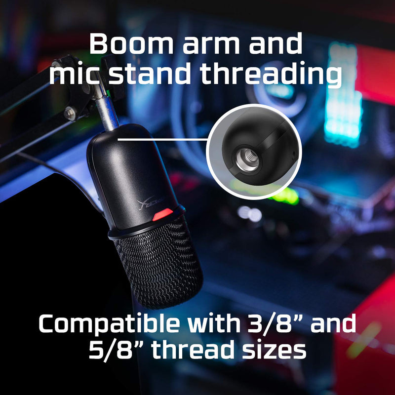 HyperX SoloCast – USB Condenser Gaming Microphone, for PC, PS4, PS5 and Mac, Tap-to-Mute Sensor, Cardioid Polar Pattern, great for Gaming, Streaming, Podcasts, Twitch, YouTube, Discord Black