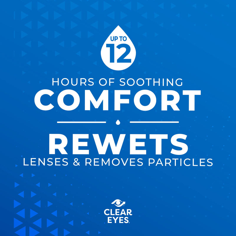 Clear Eyes Contact Lens Relief Eye Drops, 0.5 Fl Oz