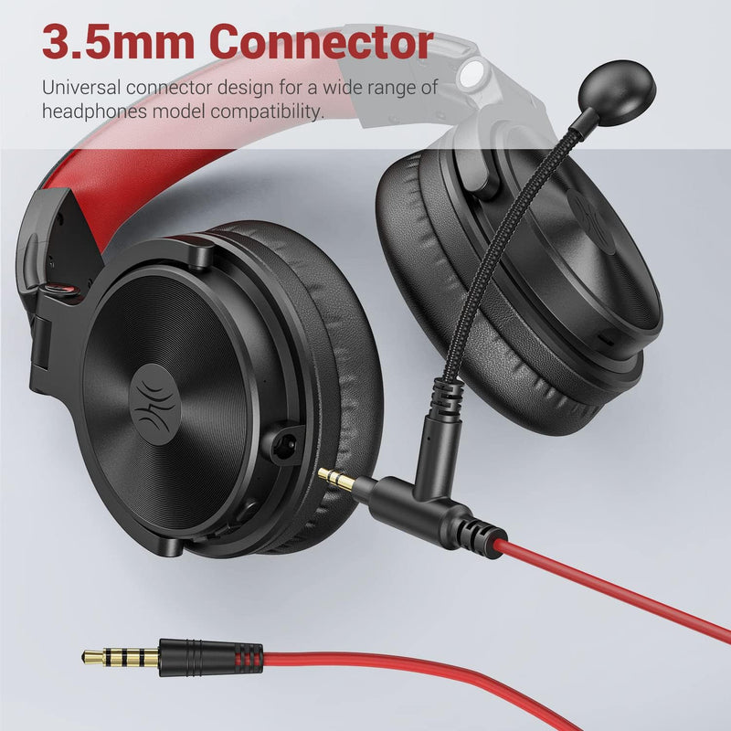 OneOdio A71 Wired Over Ear Headphones & 3.5 mm Cable with Boom Mic