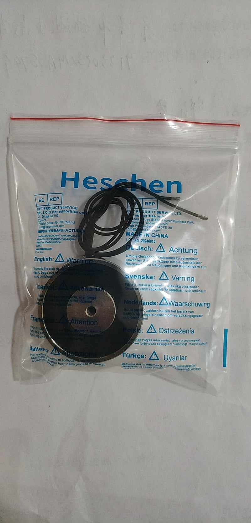 Electromagnet Magnet Solenoid P50/27, OD: 50mm, DC 24V, 50Kg/110 lb