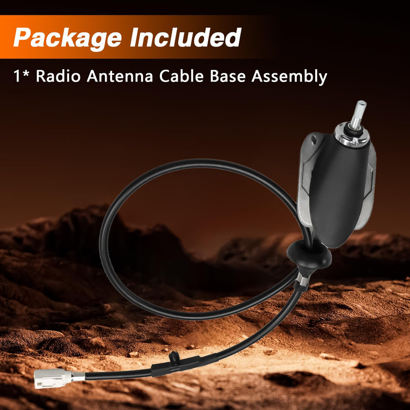Radio Antenna Cable Base Assembly Cable with Adapter Cover Compatible with Dodge Ram 1500 2500 3500 4500 5500 Replace#: 5064394AH 5064394AG