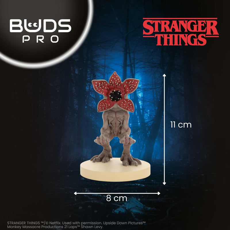 Buds Pro Stranger Things Hellfire Club Wireless Bluetooth EarBuds & Phone Holder - In Ear Headphones with Microphone, 28+ Hours Playtime, Active Noise Cancelling Earbuds, IPX4 Rating & Charging Case