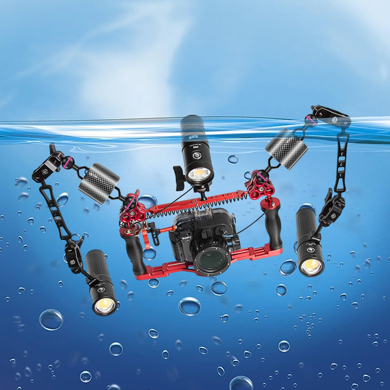 Buoyancy Floats for Scuba Diving Camera System Tray Video Light/Strobe Ultralight Underwater Floatting Compatibility for INON Sea&Sea Arms WEEFINE Arms Buoyancy Provide 82g E555025-buoyancy float