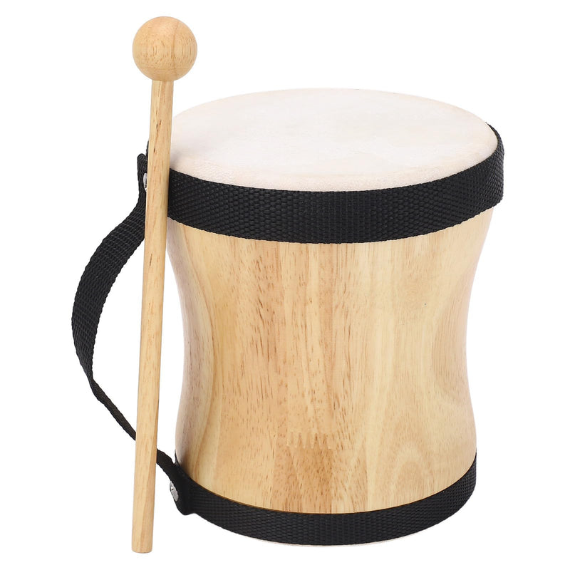 Hand Drum Kit Sheepskin Top Bongo Percussion Drum for Performances Parties Music Festivals (Black) Black