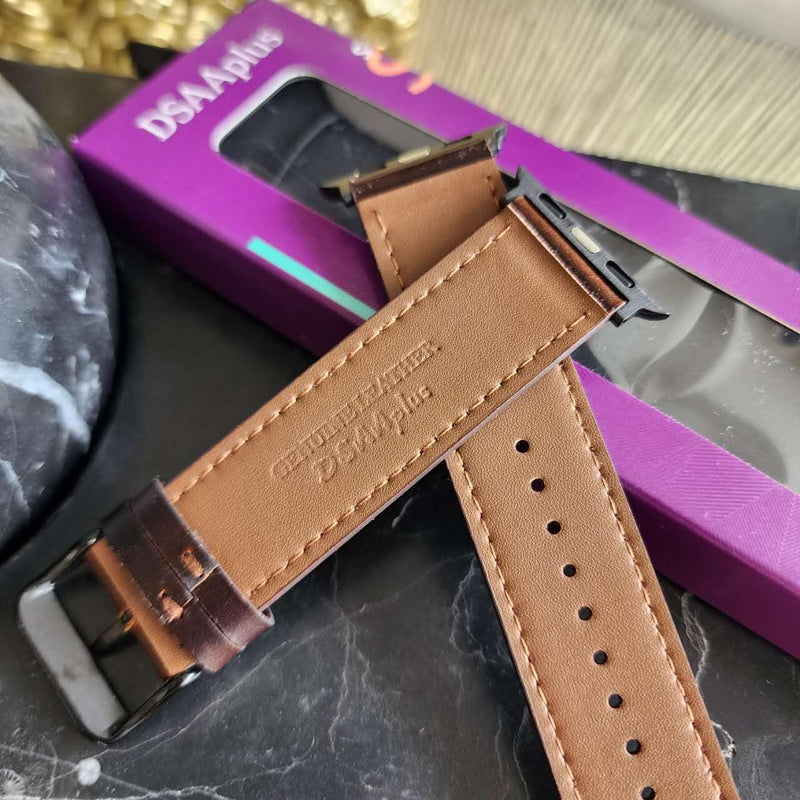 Tooled Leather Band Compatible with Apple Watch Ultra 3 2 1 & Series 11/10/9-3 SE, 3D Floral Western Strap for Men Women Antique Walnut / Black 44/45/46/49mm Ultra/42mm(S 1/2/3)