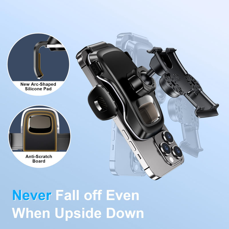 ELOHEI Custom Fit Phone Holder for Ford Explorer with Custom Base | Specifically Design Car Phone Mount for Explorer 2015 2016 2017 2018 2019 Car Accessories (HE05) HE05