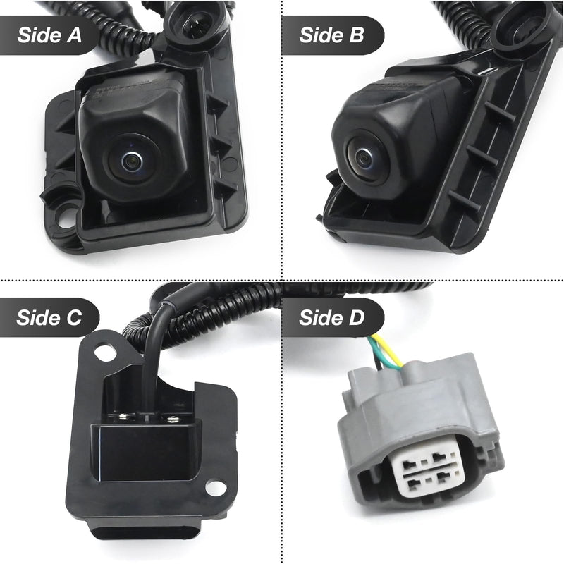 Saihisday 86790-34030 Rear View Backup Camera with Harness Replacement for Toyota Tundra 2007 2008 2009 2010 2011 2012 2013 Parking Reversing Assist Camera Replace TO1960103