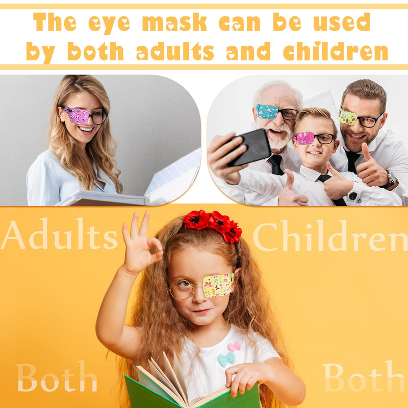 8 Pcs Eye Patches for Kids, Eyepatch for Glasses to Cover Either Eye Cartoon Eye Patching Fabric Patch for Kids Boys Girls(Cute Style) Cute Style