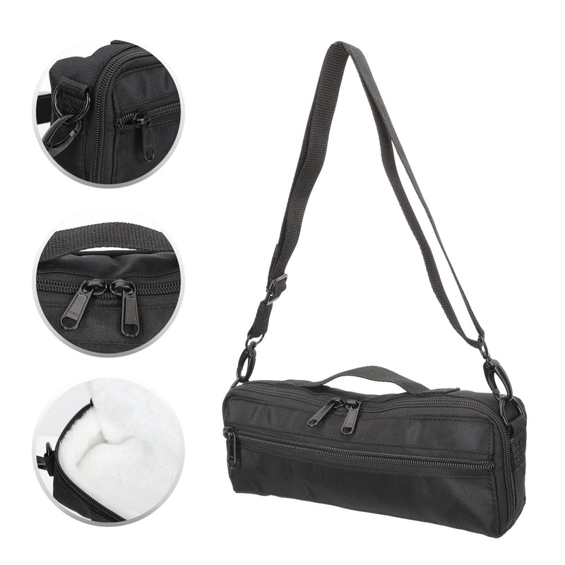 Piccolo Canvas Bag Piccolo Carrying Bag Musical Instrument Container Plush Piccolo Storage Bag Piccolo Instrument for Beginners Wind Instrument Bag Flute Case Cover Flute Case Flute Case