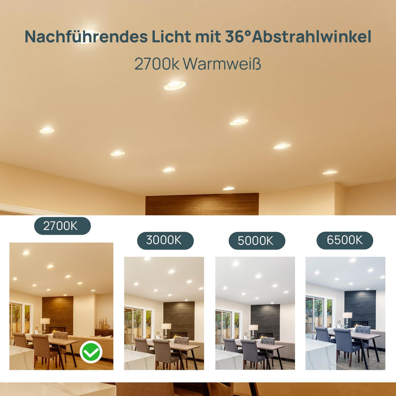 [AUSTRALIA] - Linkind Dimmable GU5.3 LED Bulb 5.5 W, Equivalent to 50 Watt, 2700 K Warm White 12 Volt AC/DC MR16 LED Reflector GU5.3 Spotlight, 36° Beam Angle 465 Lm LED Light Bulb MR16 Bulb, Pack of 5 Warm White Dimmable 