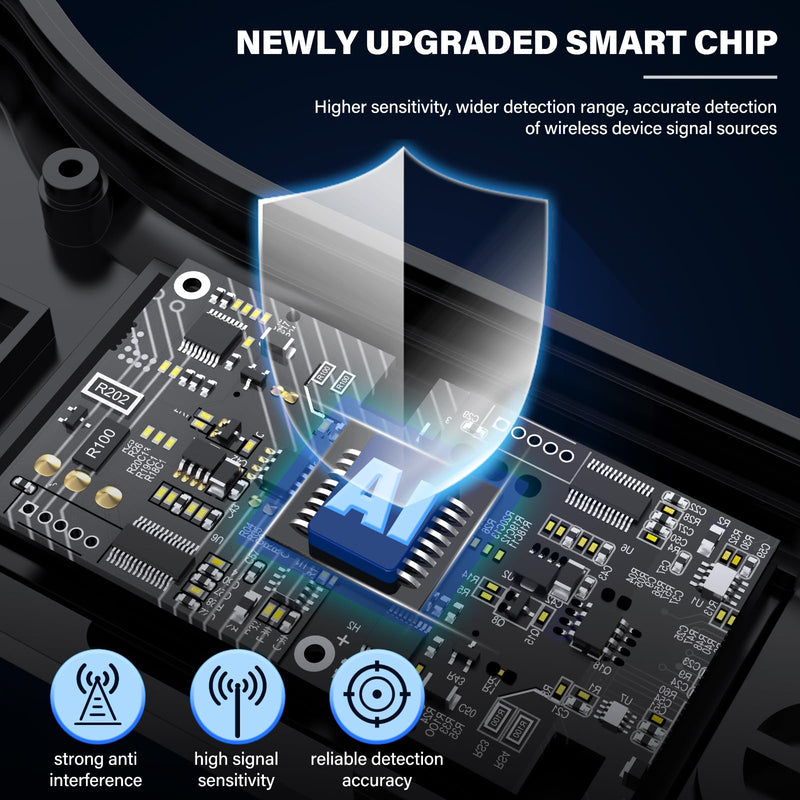 [AUSTRALIA] - Hidden Camera Detectors, 2024 Camera Detector with Display Screen, Hidden Bug and Camera Detector, Anti Spy RF Detector for Home Office Travel, 5 Levels Sensitivity 4 Modes 
