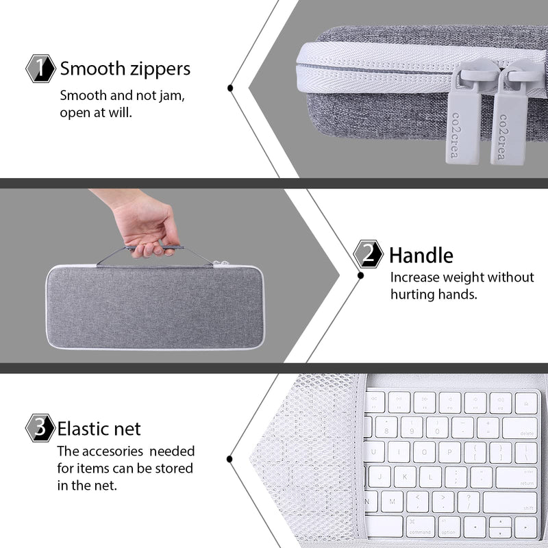 co2CREA Hard Case Replacement for Apple Magic Keyboard + Magic Mouse For Magic Keyboard + Mouse