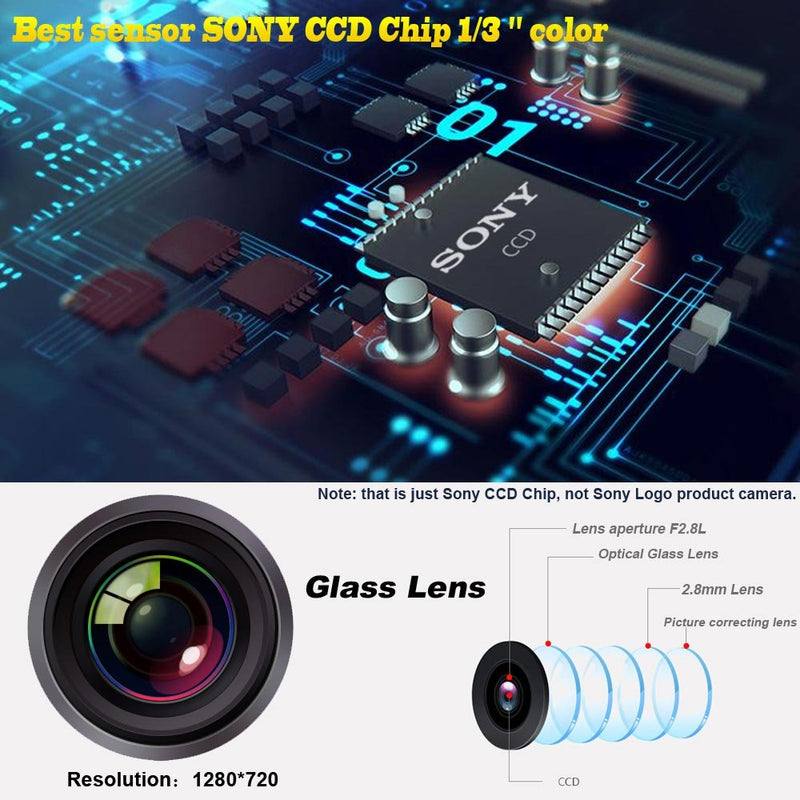 HD CCD Chip Car Rear View Camera Back up Reverse License Plate Light Parking Camera for Azera Santa FE IX45 Grandeur ix25