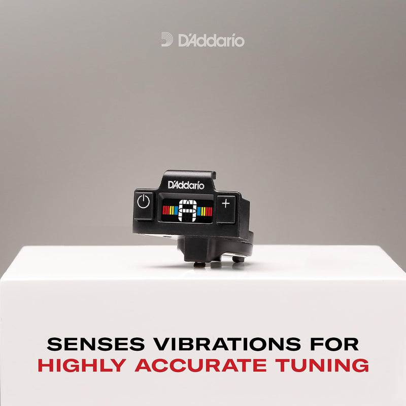 D'Addario Guitar Tuner - NS Micro Soundhole Tuner - Fits in Guitar Sound Hole - For Acoustic Guitars, Ukuleles - Non Marring Sound Hole Clip - Quick & Accurate Tuning