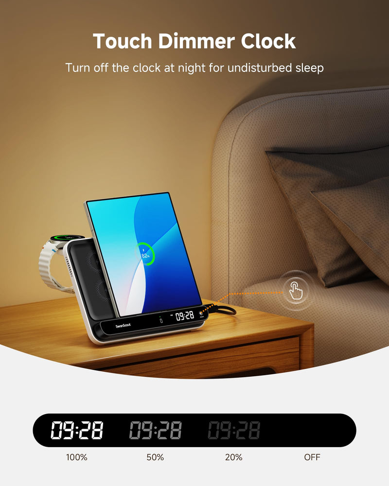 Portable Watch Charger for Samsung Watch + Wireless Charger for Samsung Z Fold