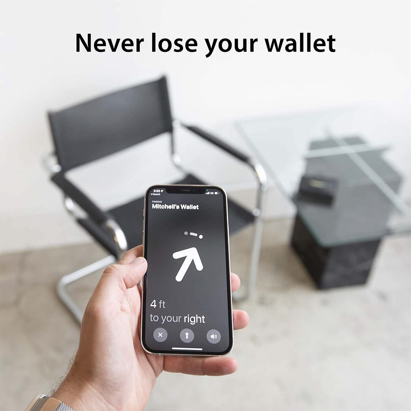 TagVault™ AirTag Wallet Holder - The Thinnest AirTag Wallet Card Insert | Flexible, Stays Hidden, Patent Pending | Elevation Lab Single