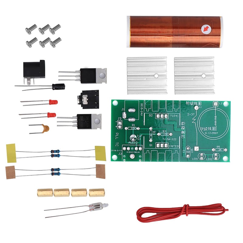 Coil Module, Arc Plasma Speaker Mini Coil DIY Electronic Kit Tool 15 W DC 15-24 V 2 A, Electronic Coil Teaching Learning Module, Wireless Transmission Coil, Default