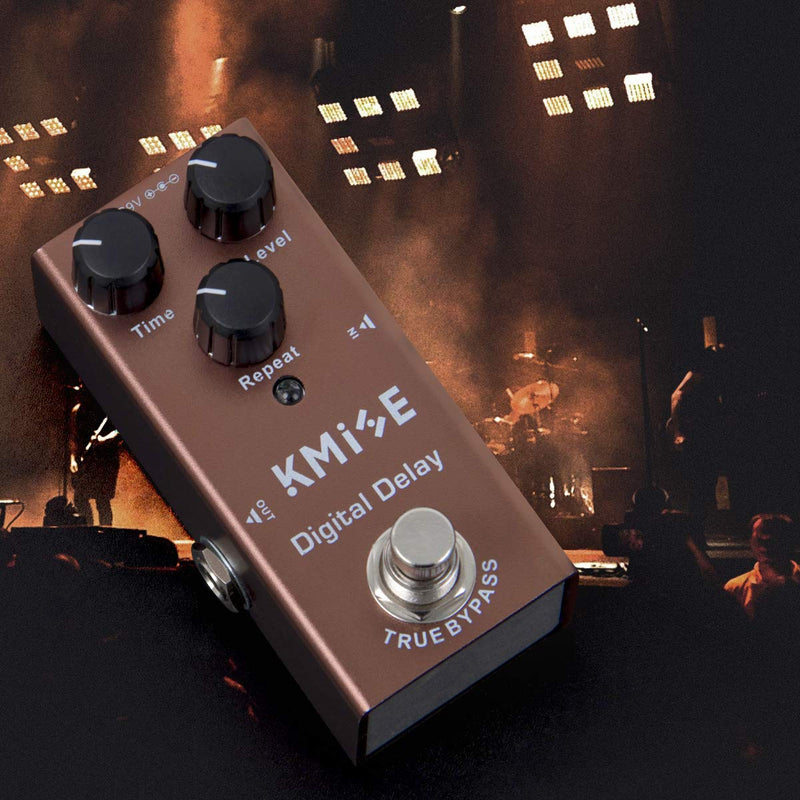 Kmise Digital Delay Electric Guitar Effects Pedal Mini Single Type DC 9V True Bypass