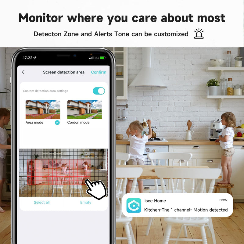 1080P 2.4g/5g Indoor Camera, Plug-in Cameras for Home Security w/Night Vision, Baby/Elder/Home Cameras Indoor with Phone App, Motion Detection, 2-Way Talk, WiFi Camera Compatible w/Alexa 1080P