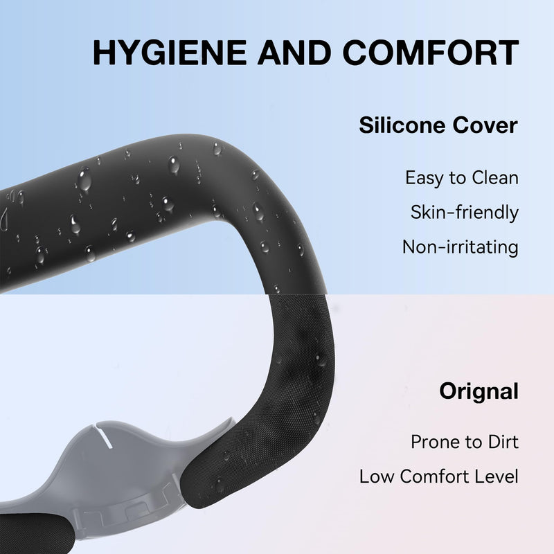 APEXINNO Silicone Face Pad Cover and Anti-Leakage Nose Pad with Meta/Oculus Quest 3 Accessories and Meta Quest 3/2 Case