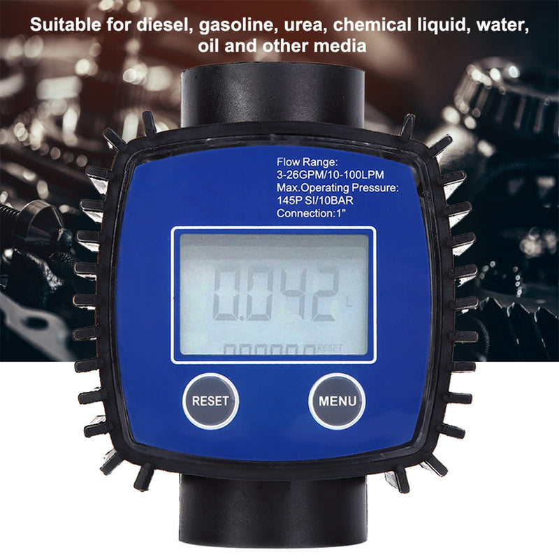 Flow Meter, Flow Meter, Digital Display, Water Flowmeter, Flow Meter, 1 Inch Internal Thread, For Controlling and Measuring Water, Flow Meter