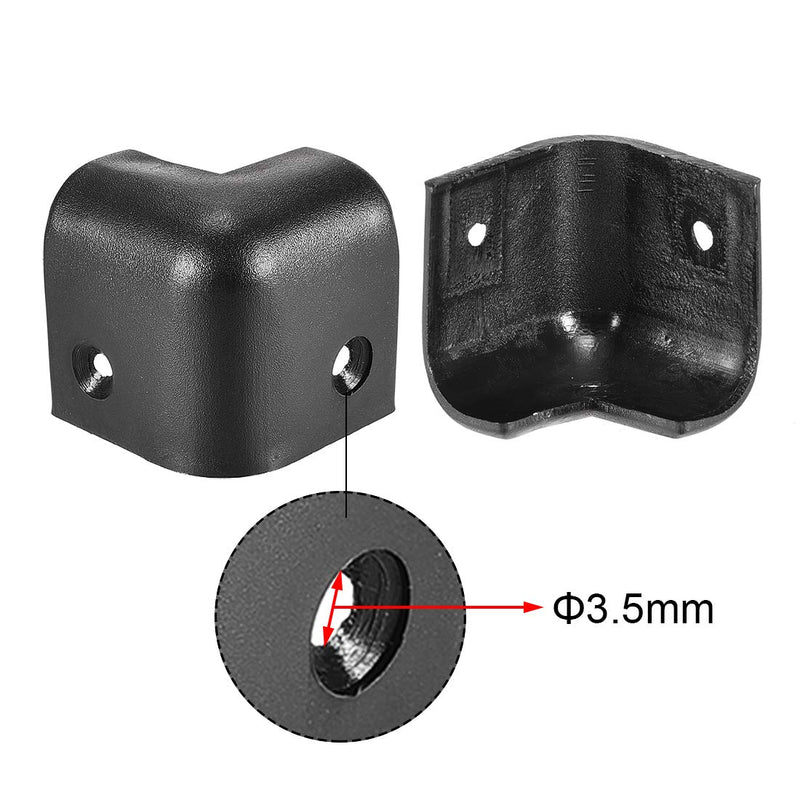 uxcell Speaker Corner Protectors Cabinet Edge Corner 1.14'' Speaker Stackable Guard Wrap Angle Case Protection 8pcs
