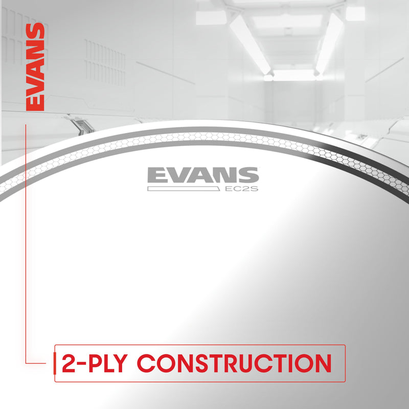 [AUSTRALIA] - Evans Drum Heads - EC2S Tompack, Coated, Rock (10 inch, 12 inch, 16 inch) EC2 Tompack Coated 